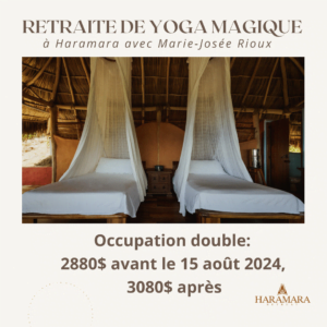 Tarifs pour les retraites de yoga, occupation double – une option idéale pour le confort et la relaxation en duo.